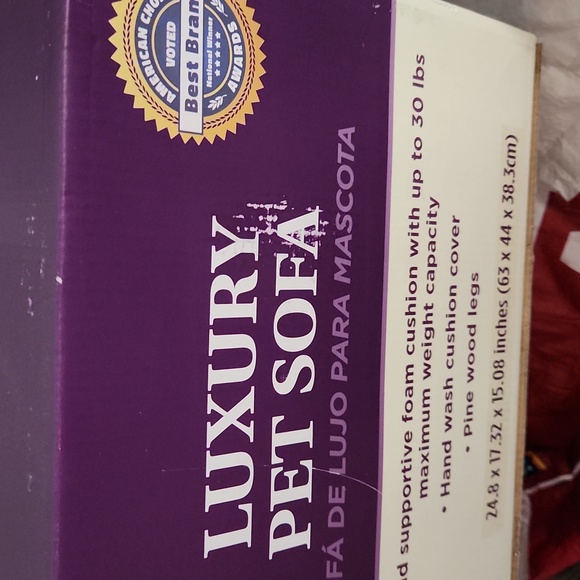 BNIB PET SOFA/LOUNGER BED-GRAY WITH LEGS.PICK UP LOCAL ONLY - Picture 3 of 6